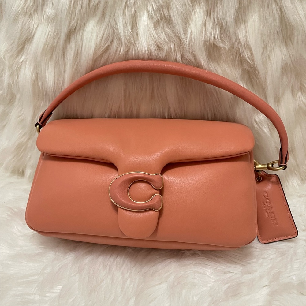 Coach Women's Coral Leather Bag